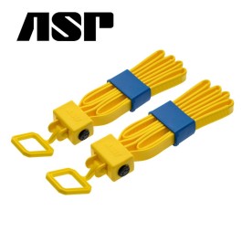 56195 ASP Tri-Fold Yellow 2-Pack Χειροπέδες Πλαστικές μιας χρήσης 2τμ