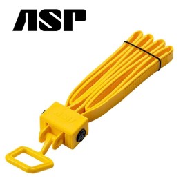 56196 ASP Tri-Fold Yellow Handcufs Restraints x10 Χειροπέδες Πλαστικές μιας χρήσης 10τμ