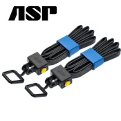 56199 ASP Tri-Fold Black 2-Pack Χειροπέδες Πλαστικές μιας χρήσης 2τμ